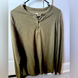 Old Navy Olive Green Thermal Sz. L